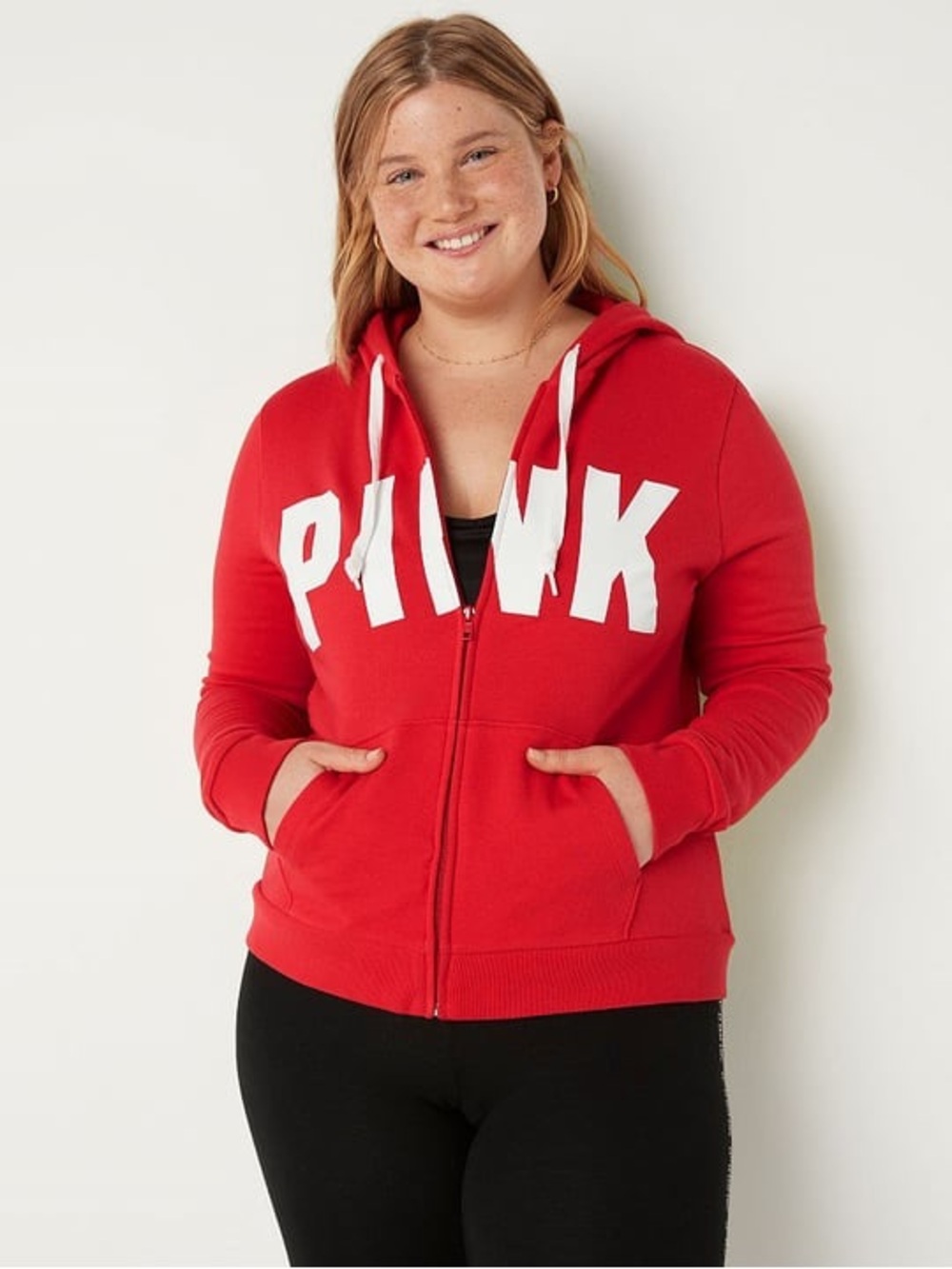 Victoria’s Secret PINK Everyday Lounge Perfect Zip-Up Sweatshirt Women’s Size XL